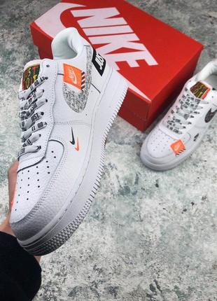 Шикарные унисекс кроссовки nike air force в белом цвете (весна-лето-осень)😍3 фото