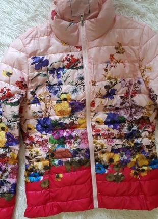 Невероятно красивая яркая стильная куртка деми на синтепоне от softy italy2 фото