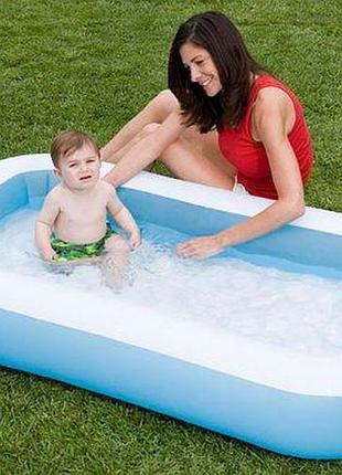 Дитячий надувний басейн маленький, intex