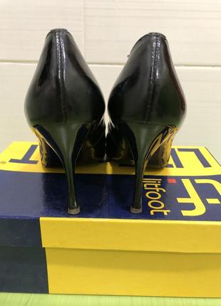 Женские кожаные туфли на шпильке 36 размер6 фото