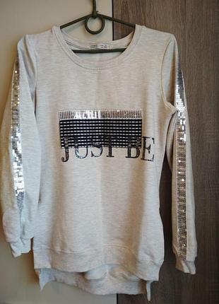 Свитшот реглан кофта на 13-15 лет