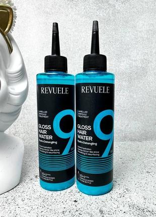 Вода для блиску волосся - зволожуюче розплутування за 9 секунд revuele, 220 мл