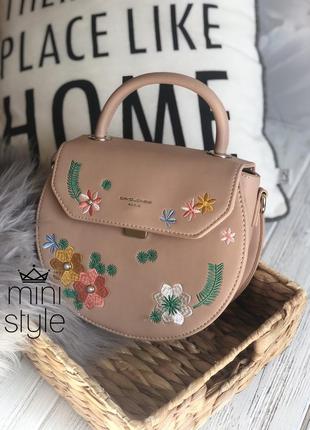 Сумка на довгій ручці cross-body сумочка трендова і стильна кроссбоди david jones