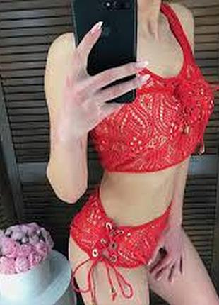 Яркий эффектный купальник s