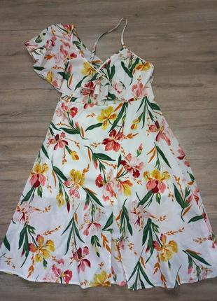 Платье сарафан в цветочный принт новый