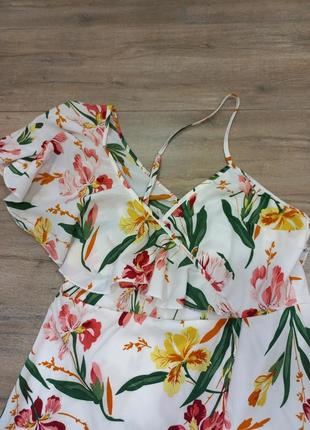Платье сарафан в цветочный принт новый