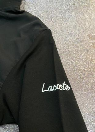 Спортивный мужской костюм лакоста черный / штаны lacoste + кофта lacoste4 фото
