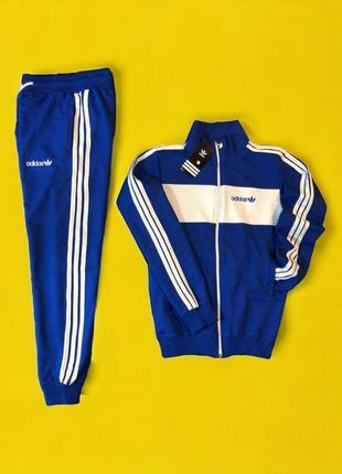 Женский синий спортивный костюм adidas весна лето адидас