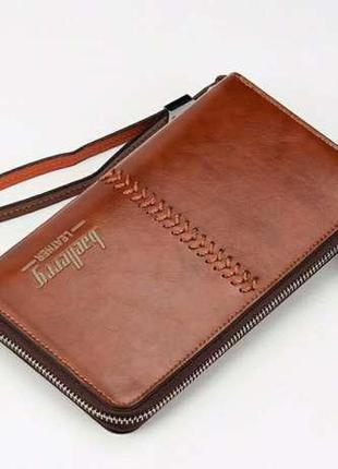 Клатч- портмоне мужской  baellerry leather brown
