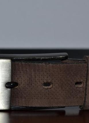 Ремінь шкіряний lloyd suede belt3 фото