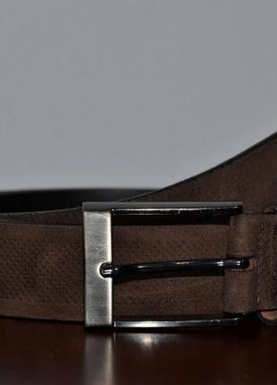 Ремінь шкіряний lloyd suede belt2 фото