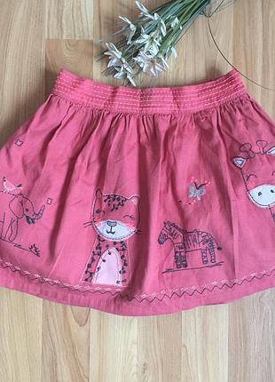 Фирменная юбка tu малышке 4 -5 лет состояние отличное.