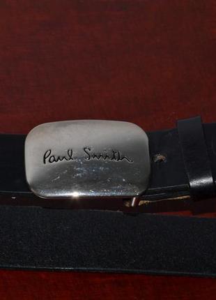 Ремень кожаный paul smith leather belt2 фото