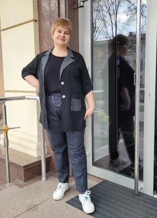 Черный коасический жакет + майка