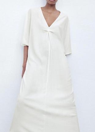 Платье туника 100% хлопок  zara оригинал2 фото