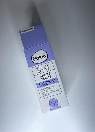 Ночной крем balea expert 0.3% retinol + 2% bakuchiol