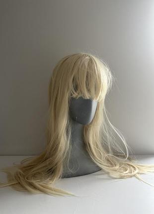 Перука блонд довга з чубчиком аніме лоліта anime lolita y2k dollskill2 фото