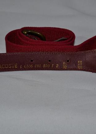 Ремень lacoste vintage belt5 фото