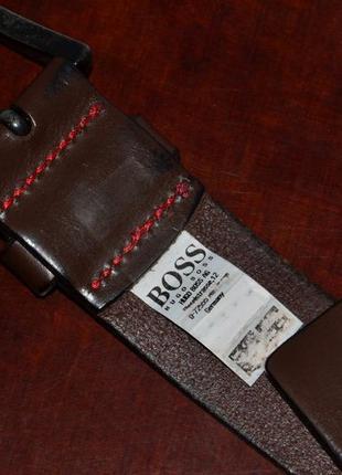 Ремень кожаный hugo boss leather belt6 фото