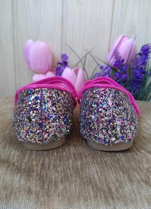 Нарядные блестящие туфельки в пайетку для маленькой принцессы/праздничные детские туфли4 фото