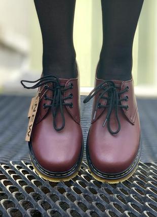 Обувь dr. martens 1461 cherry4 фото