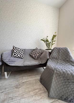 Накидки чохли на диван + килим з антискользьким покриттям1 фото
