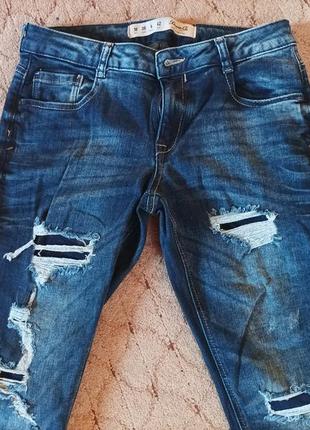 Джинсы рваные denim co 42р.2 фото