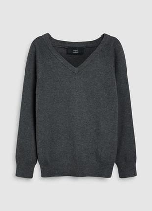 В'язаний джемпер з трикутним вирізом next,відмінно в школу