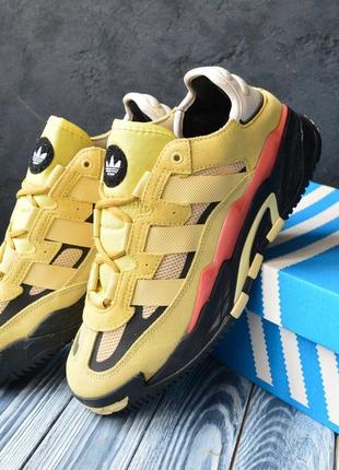 Топові чоловічі кросівки адідас бежеві з чорним замша+сітка adidas демі,демісезонні осінні,весняні,літні (на осінь,весна,літо) 3