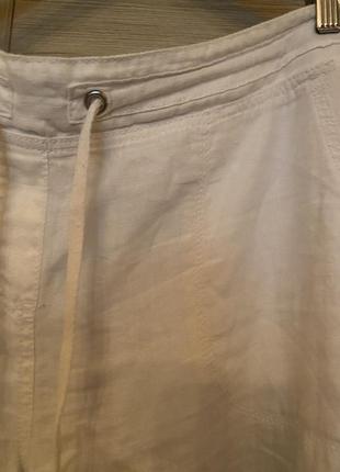 Класні штани палацо, marks&amp; spenser, 💯 лен!3 фото