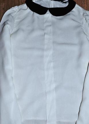 Блуза с контрастным воротником от zara3 фото