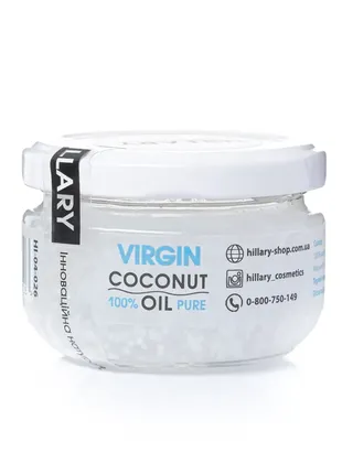 Нерафінована кокосова олія hillary virgin coconut oil, 100 мл1 фото