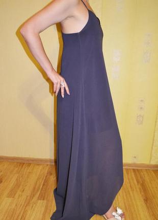 Длинное платье в пол трапеция  размер xs - s4 фото
