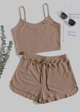 Костюм (топ+шорти)🖤турція