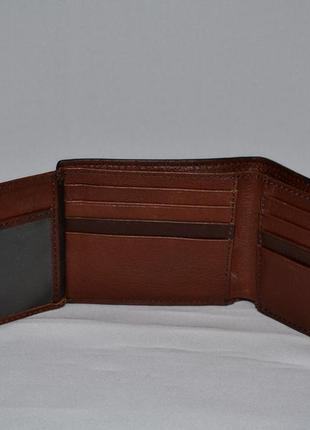 Кошелек кожаный fossil leather wallet4 фото