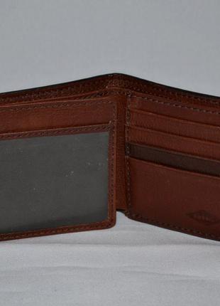 Кошелек кожаный fossil leather wallet5 фото