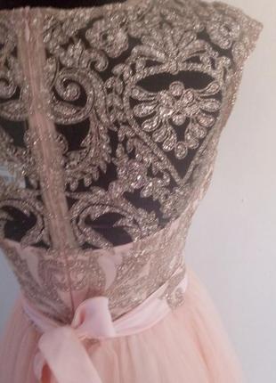 Роскошное коктейльное платье на выпускной,свадьбу7 фото