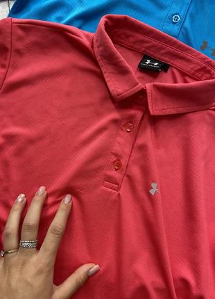 Спортивная футболка, поло для спорта бега в спортзал, синяя, розовая, фуксия футболки набор комплект лот3 фото
