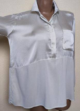 Преміум шовкова сорочка в стилі оверсайз transit par suth/5434/2 фото