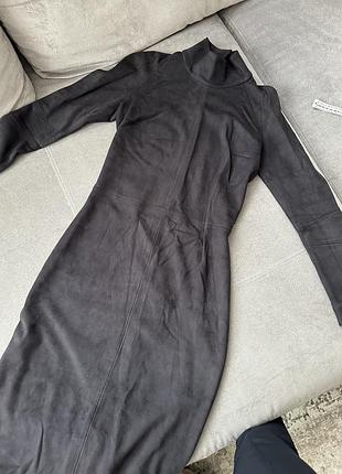 Платье под замшу украинского дизайнера ( зеленая аналогичное, замеры в объявлении)