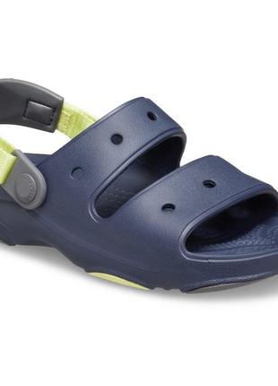 Сандалі дитячі crocs, колір синій😍 босоніжки шльопанці крокси9 фото