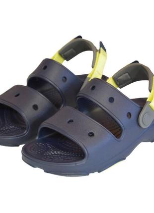 Сандалі дитячі crocs, колір синій😍 босоніжки шльопанці крокси