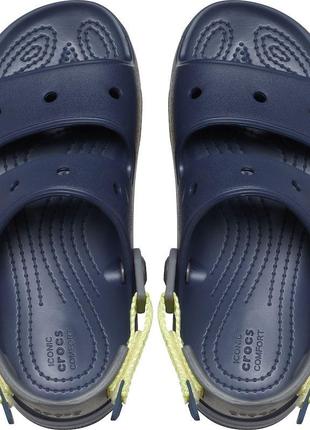 Сандалі дитячі crocs, колір синій😍 босоніжки шльопанці крокси6 фото