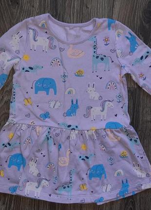 Платье на флисе, 2-3 года