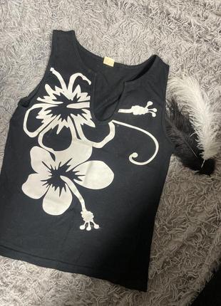 Черная трикотажная майка польща