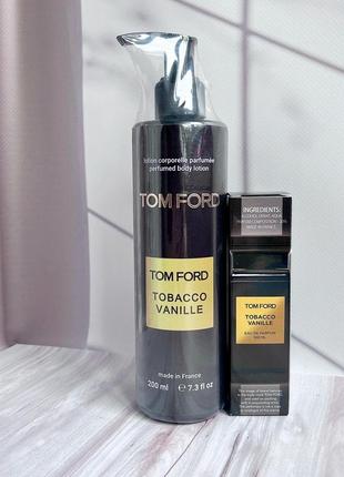 Парфюмированный набор tom ford tobacco vanille парфюм тестер 40 мл+ лосьон 200 мл