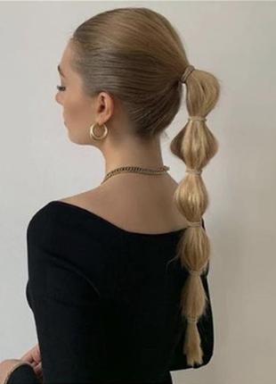 Коса / косичка понитейл ponytail на завязках из искусственных волос3 фото