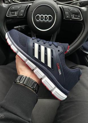 Мужские кроссовки adidas climacool dark blue white red 41-42