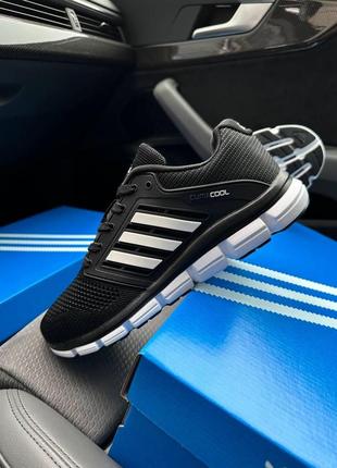 Мужские кроссовки adidas climacool black white 41-425 фото