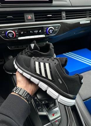 Мужские кроссовки adidas climacool black white 41-429 фото